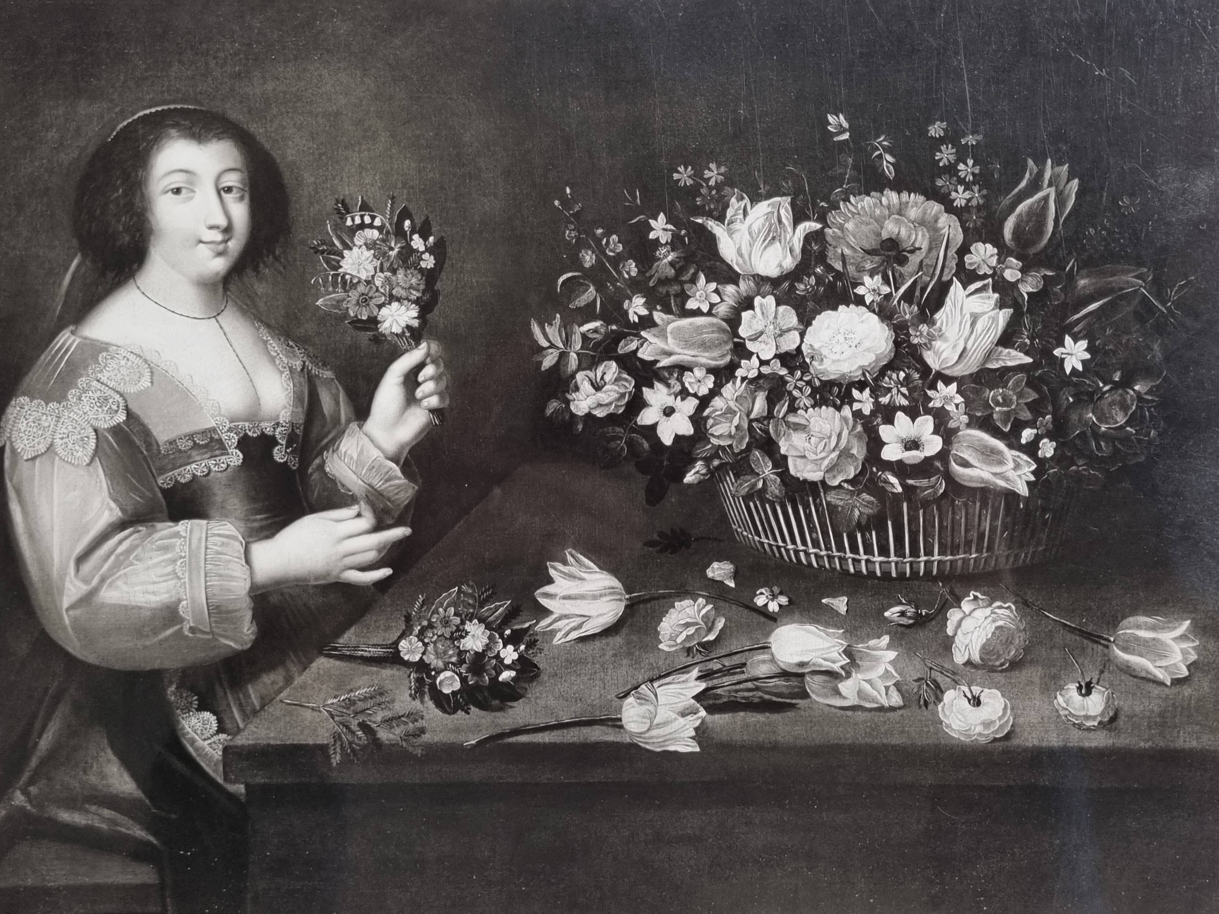 Art photography after Jacques Linard, The flower girl, 60s-70s