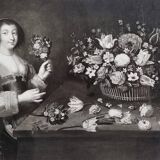 Art photography after Jacques Linard, The flower girl, 60s-70s