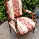 Fauteuil noyer, style LouisXVI, fin 19ème