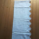 Bed adornment, 1 sheet and 2 embroidered pillowcases