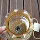 Vintage glass tulip-shaped suspension