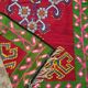 Red kilim rug in pure wool handmade 195x340cm