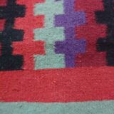Berber carpet multicoloured wool 188 x 104 cm