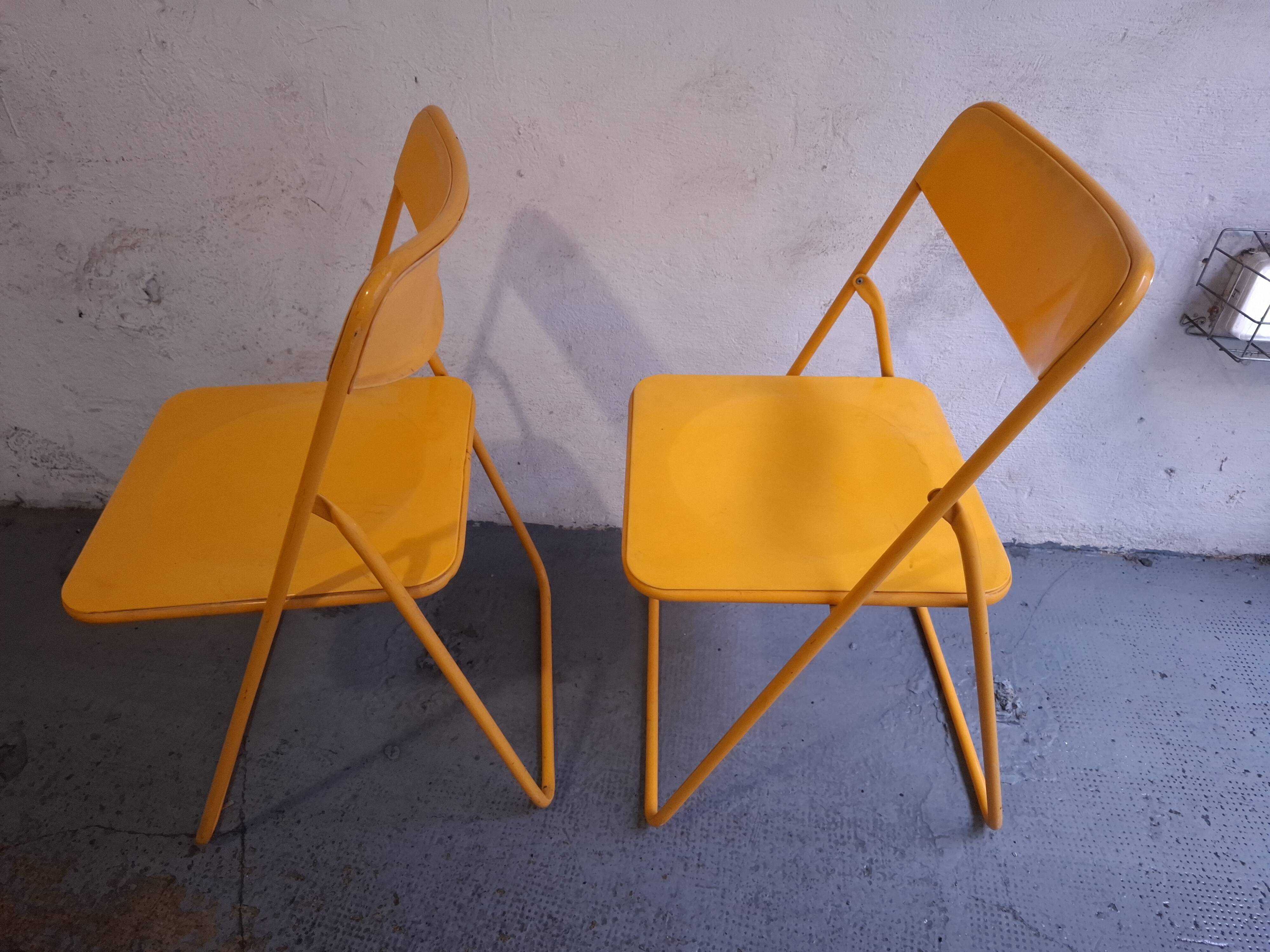Two ikea folding chairs, niels gammelgaard