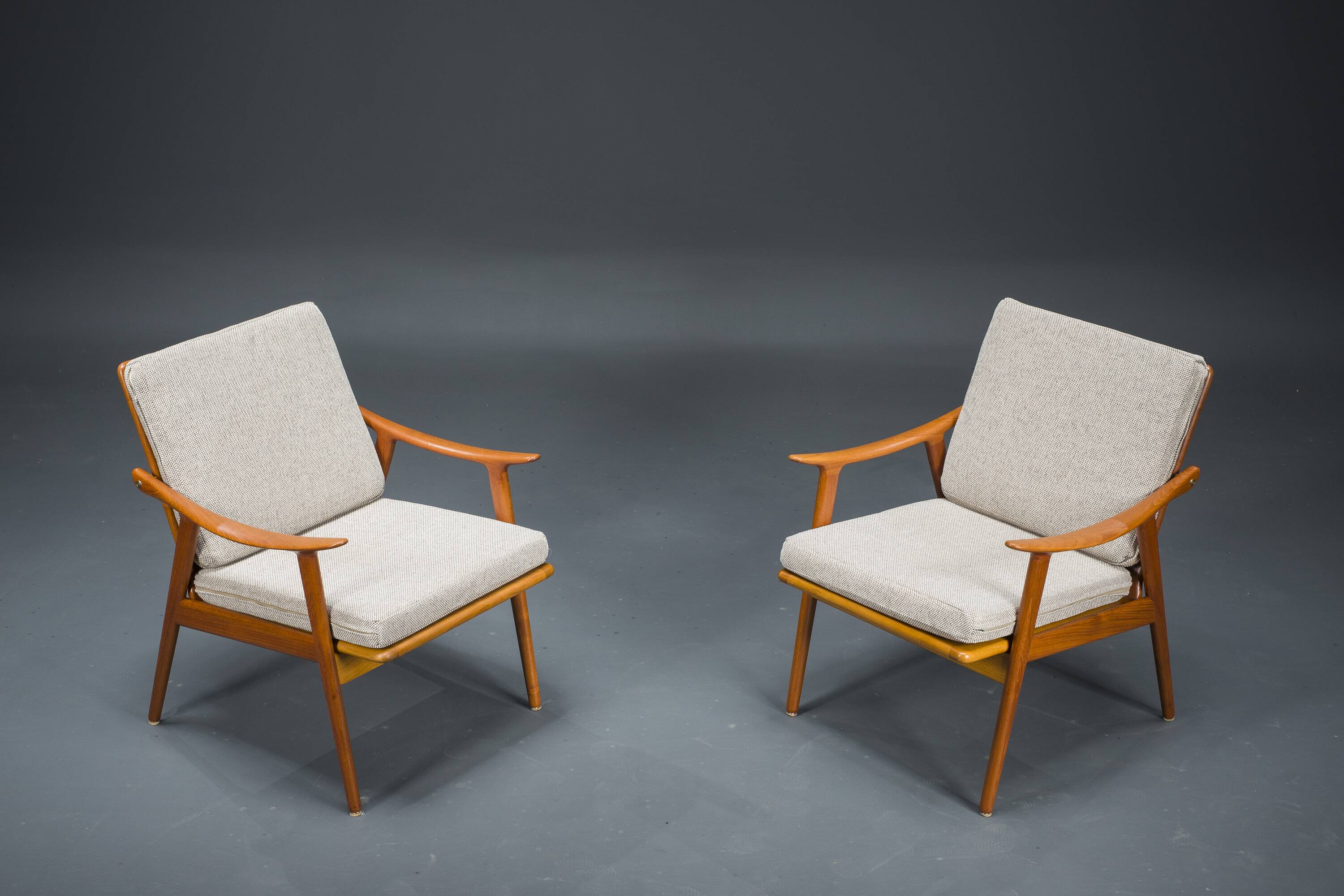 Model 563 Chairs by Fredrik Kayser for Vatne Lenestolfabrikk, Norway, 1960s, Set of 2
