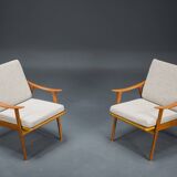 Model 563 Chairs by Fredrik Kayser for Vatne Lenestolfabrikk, Norway, 1960s, Set of 2