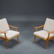 Model 563 Chairs by Fredrik Kayser for Vatne Lenestolfabrikk, Norway, 1960s, Set of 2