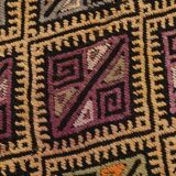 Yellow & Green Tribal Turkish Kilim Rug, 158x236Cm