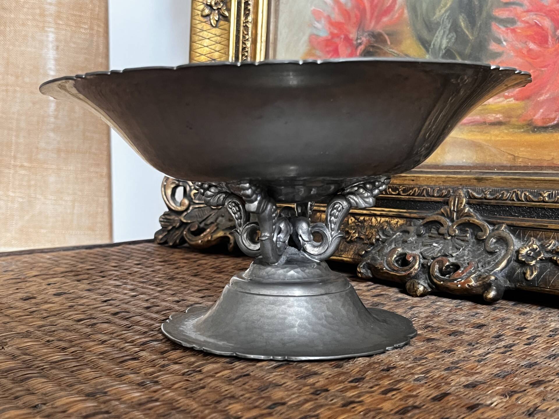 Tin compote dish