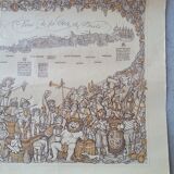 Original old wine map PJ Coulon ca 1975