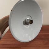 Wall light in gray enameled sheet metal