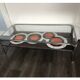 Ceramic coffee table chrome