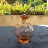 Vintage Pink Molded Glass Carafe