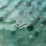 Antique DIGOIN Green Ceramic Trivet France