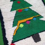 Handmade pure natural wool rug, size 100 x 200 cm