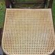 Rocking chair with vintage wood and canework