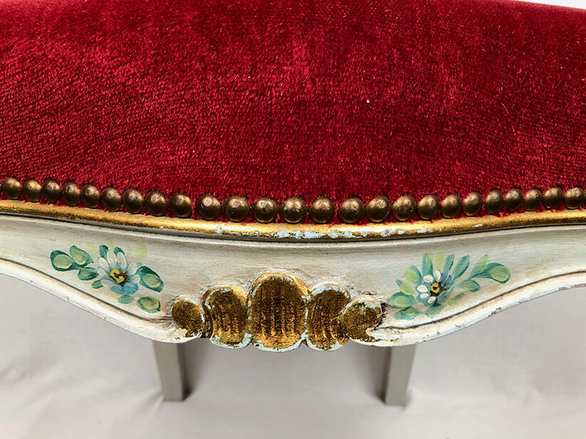 Series of six high-backed chairs in Venetian taste