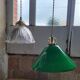 Suspension conique en opaline verte