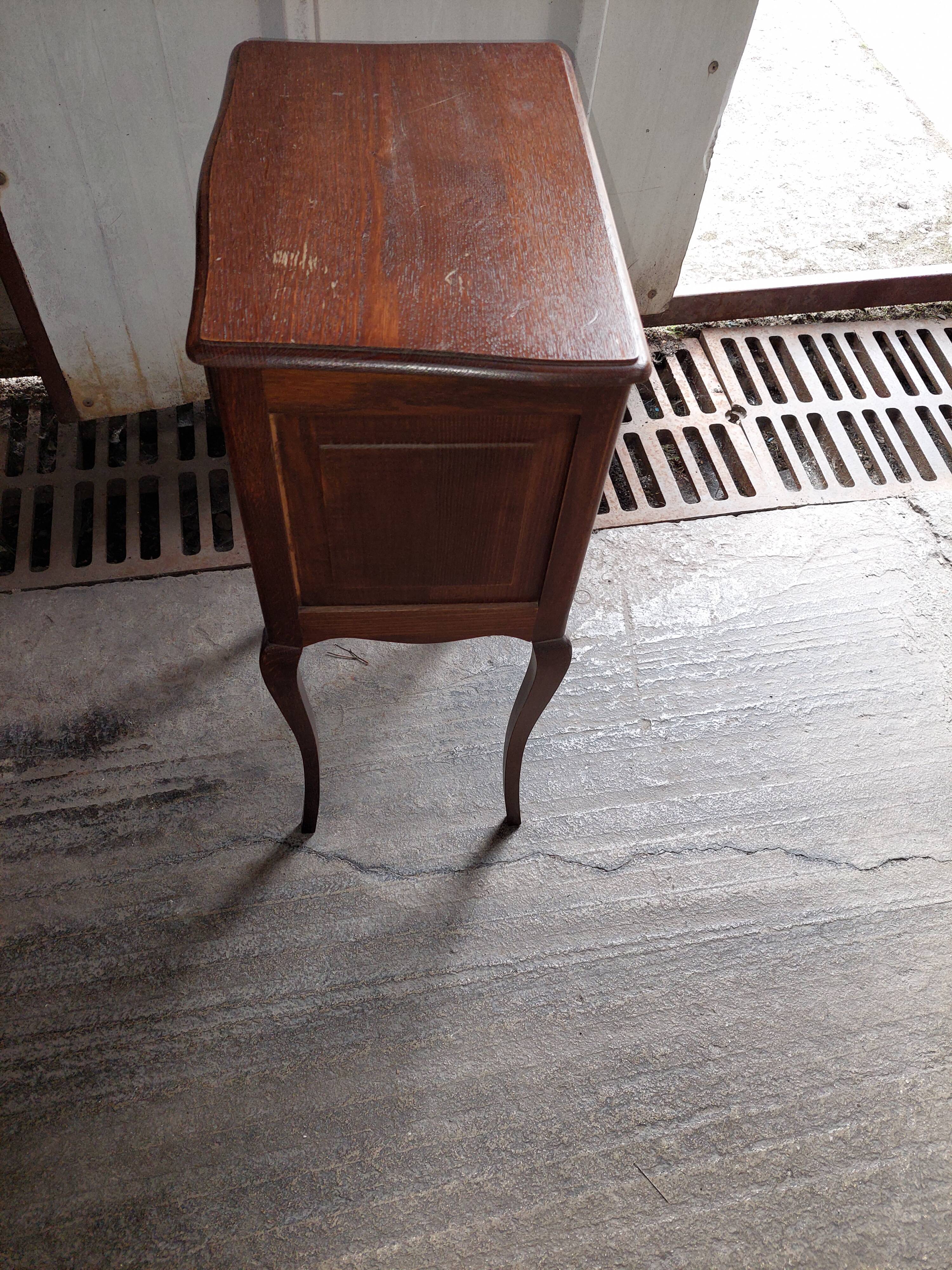 Vintage wooden bedside table