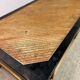 Table basse vintage / table basse avec marbre & bois & laiton