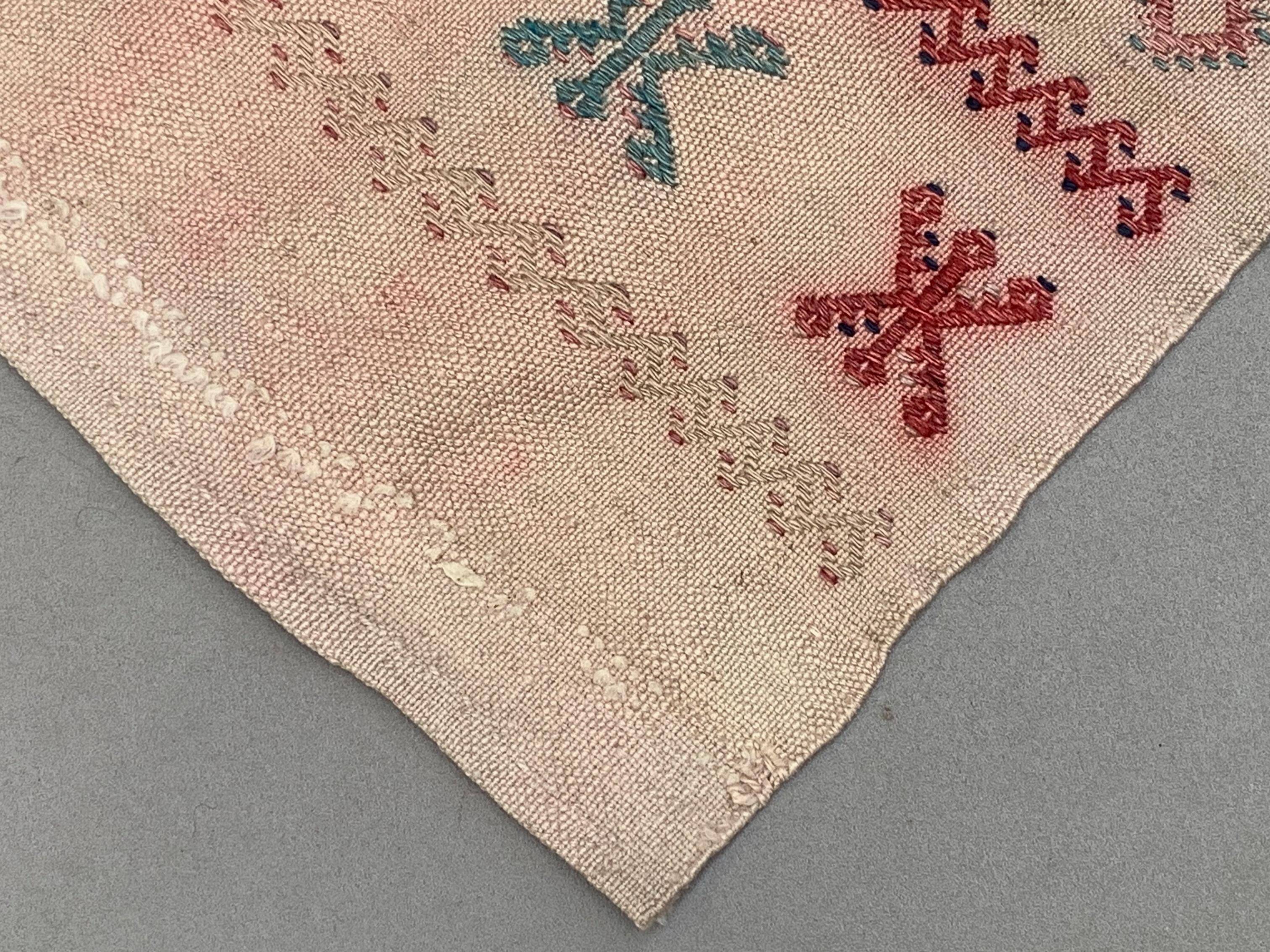 Old Turkish narrow Kilim Runner 114x50 cm shabby chic, vintage kelim