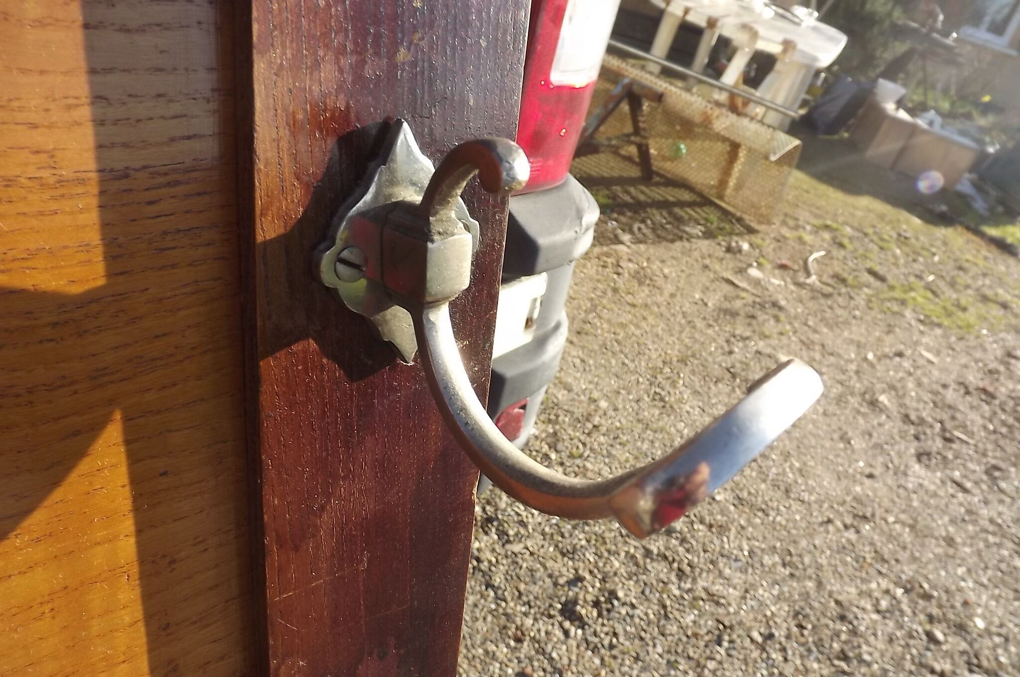 Porte Manteaux Année 30 chène et Chrome