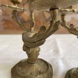 Bougeoirs 2 branches bronze