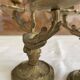 Bougeoirs 2 branches bronze