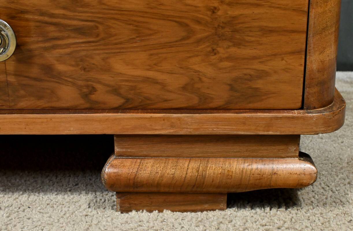 Walnut Veneer Hairdresser, Art Deco - 1930