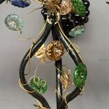 Art Nouveau table lamp with a Murano glass shade.