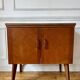 Meuble d’appoint vintage pieds compas