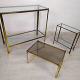 Console laiton verre Broncz
