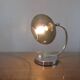 Lamp in chrome metal and amber glass made in Italy 1970
