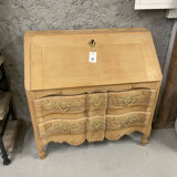 Louis XV secretary in raw wood