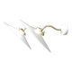 Pair of opaline wall lamps