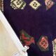 Tapis artistique tufté main Vezeley par Tisca France années 1990