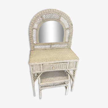 Rattan dressing table