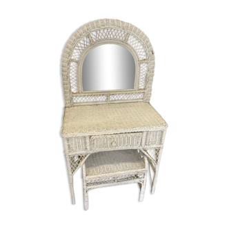 Rattan dressing table