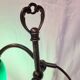 Lampe globe opaline verte