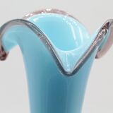 Blue opaline vase