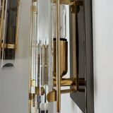 Crystal baguette wall lights from the 80s