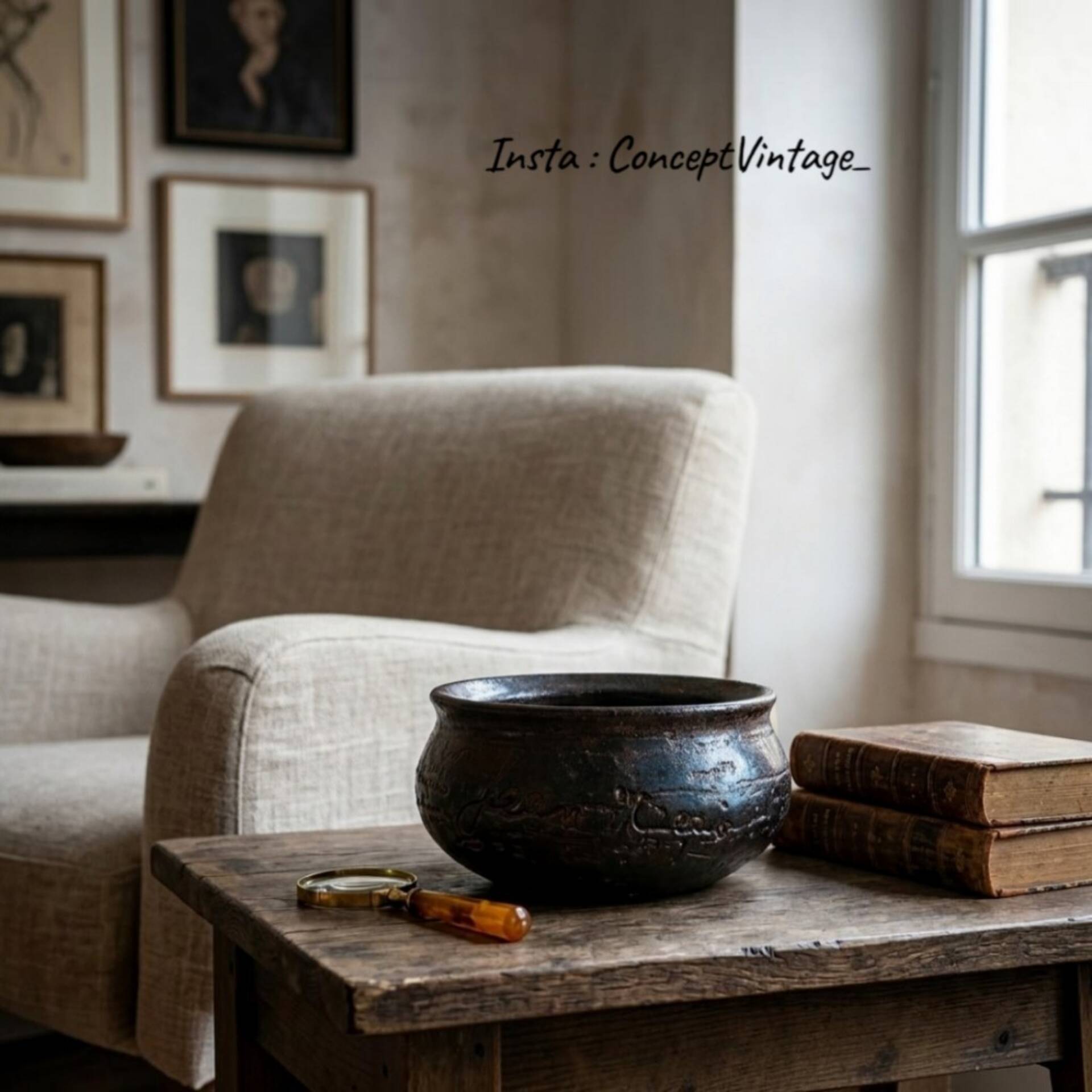 Bowl / Ceramic pot by Jean Marais – Signed and numbered