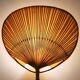 Set of 2 Uchiwa bamboo and rice paper wall lights by Ingo Maurer, Germany 1973