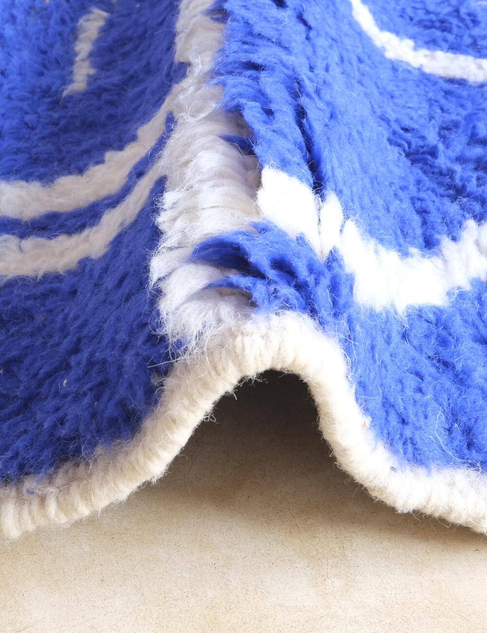 Tapis Bleu du Maroc - 303 x 246 cm