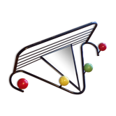 Portemanteau vintage avec miroir et étagère