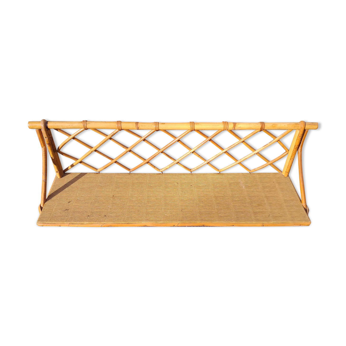 Small rattan shelf