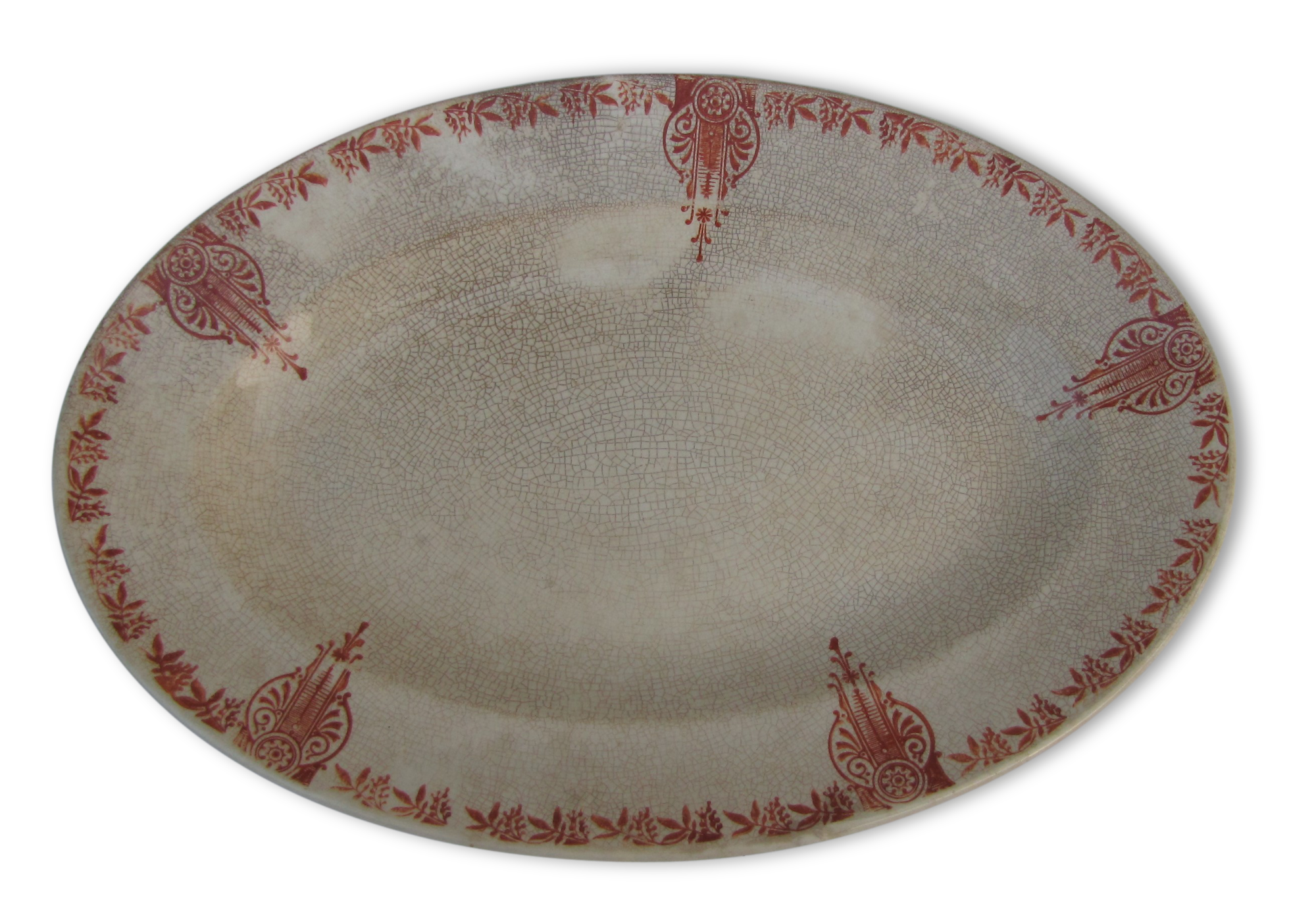 Old oval dish