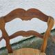 Provencal straw armchair in walnut