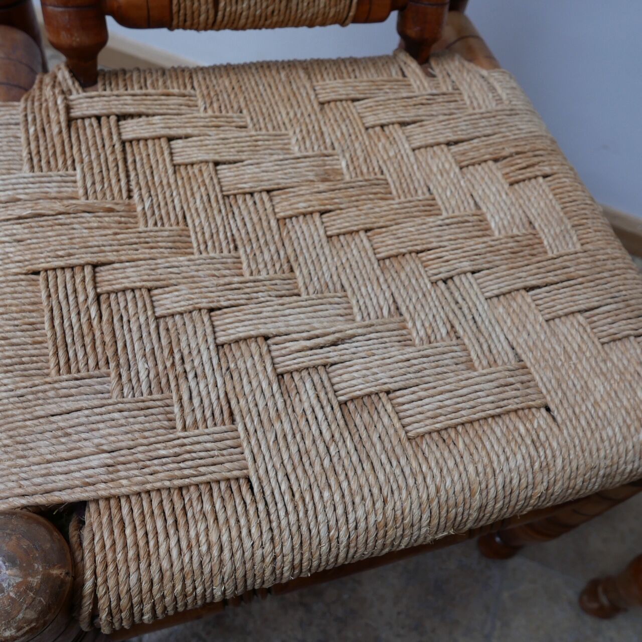 Pair of mid-century French easy lounge chairs