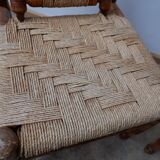 Pair of mid-century French easy lounge chairs